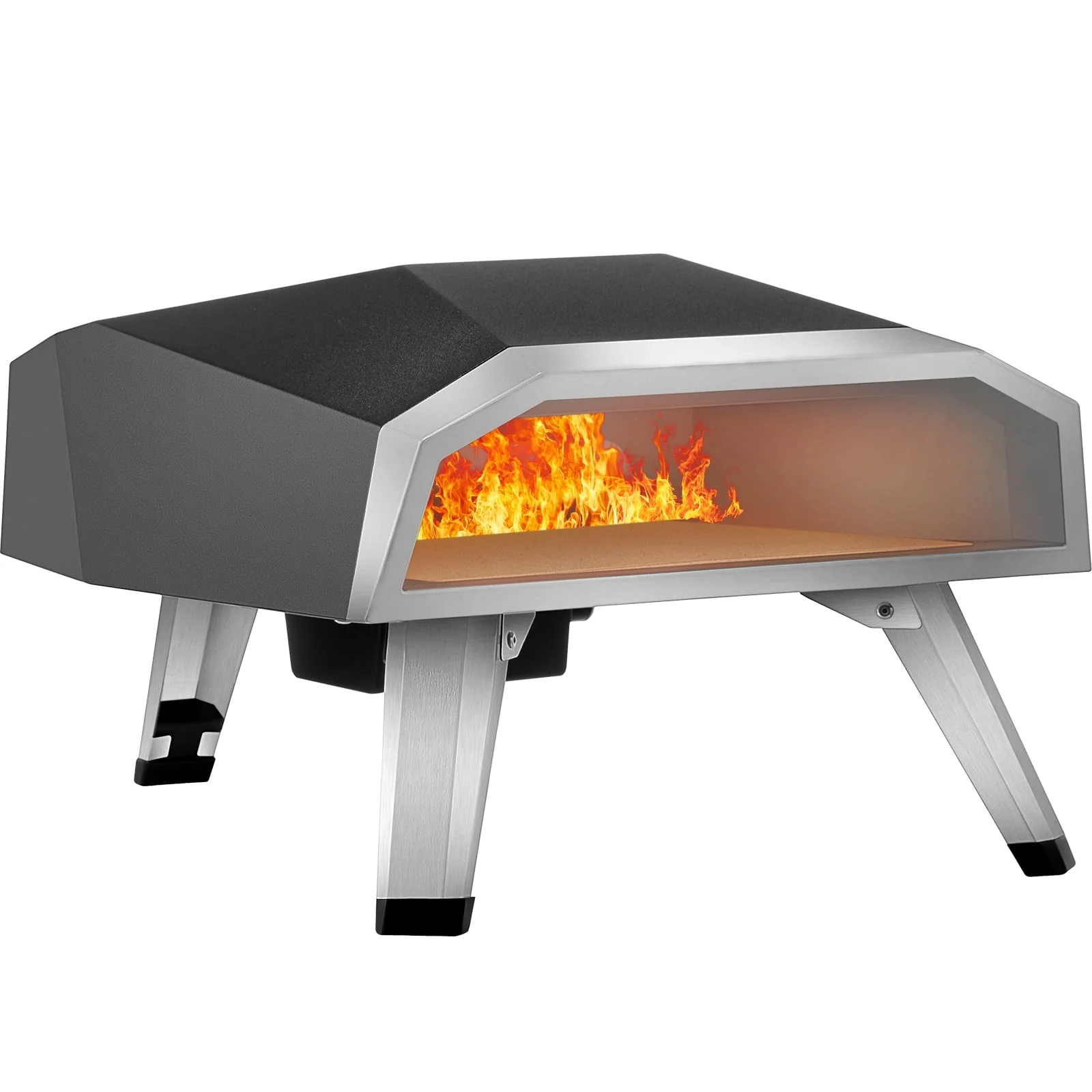 BENTISM Gas Pizza Oven Propane Pizza Oven Stainless Steel Pizza Oven for 12" Pizza