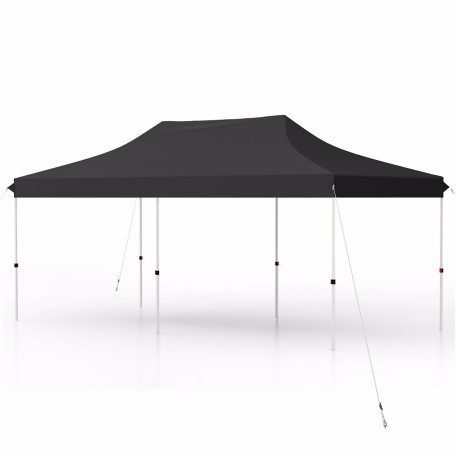 Demi Bonn 10 X 20 FT Pop up Canopy Tent Foldable Portable Outdoor Canopies Gazebo with Carry Bag, Camping Sun Shelter-Series Party Tent, Black