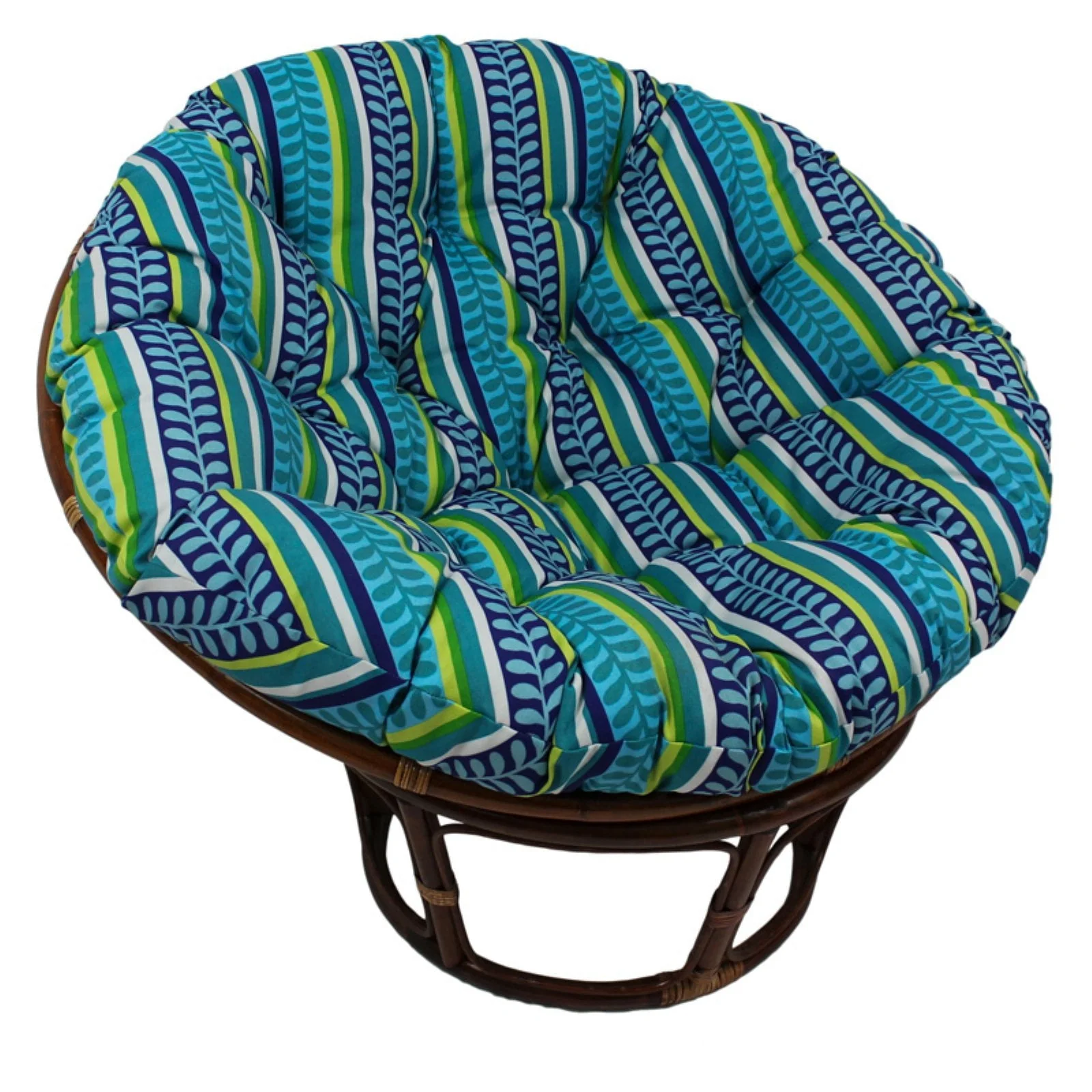 International Caravan Bali 42 in. Papasan Chair with Cushion