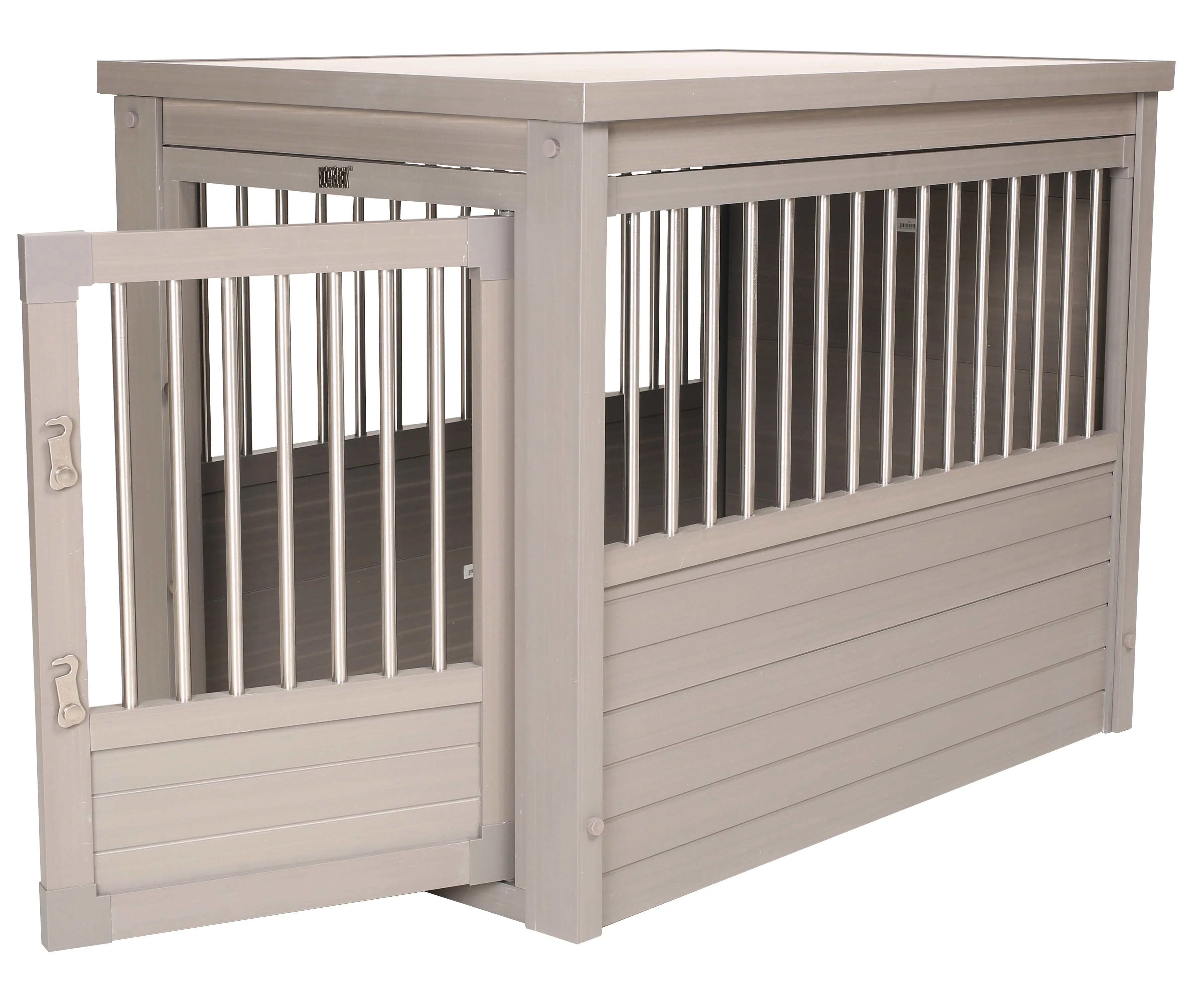 ECOFLEX® Dog Crate End Table - Grey Large