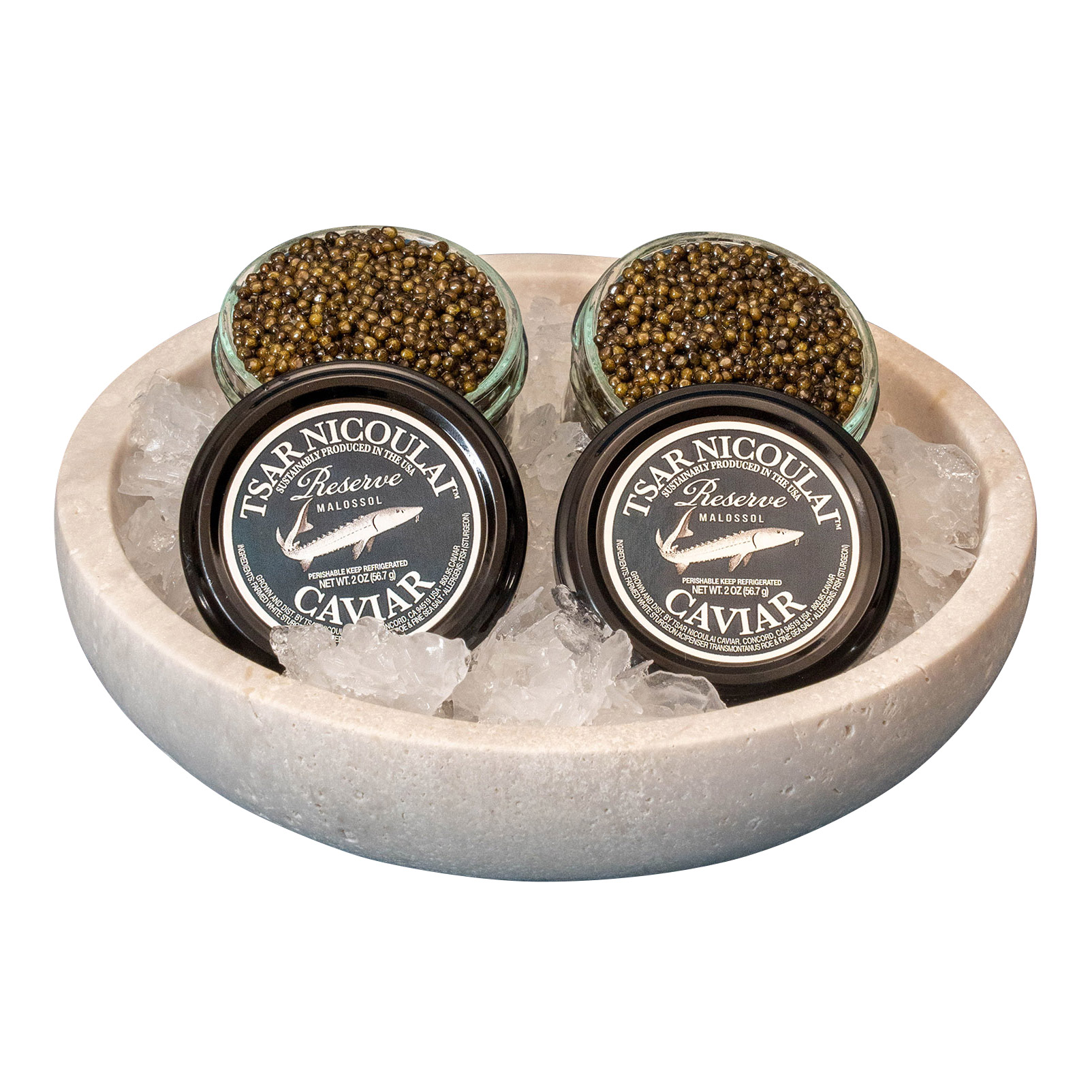 Tsar Nicoulai Reserve Caviar 2oz, 2-pack, 4oz Total
