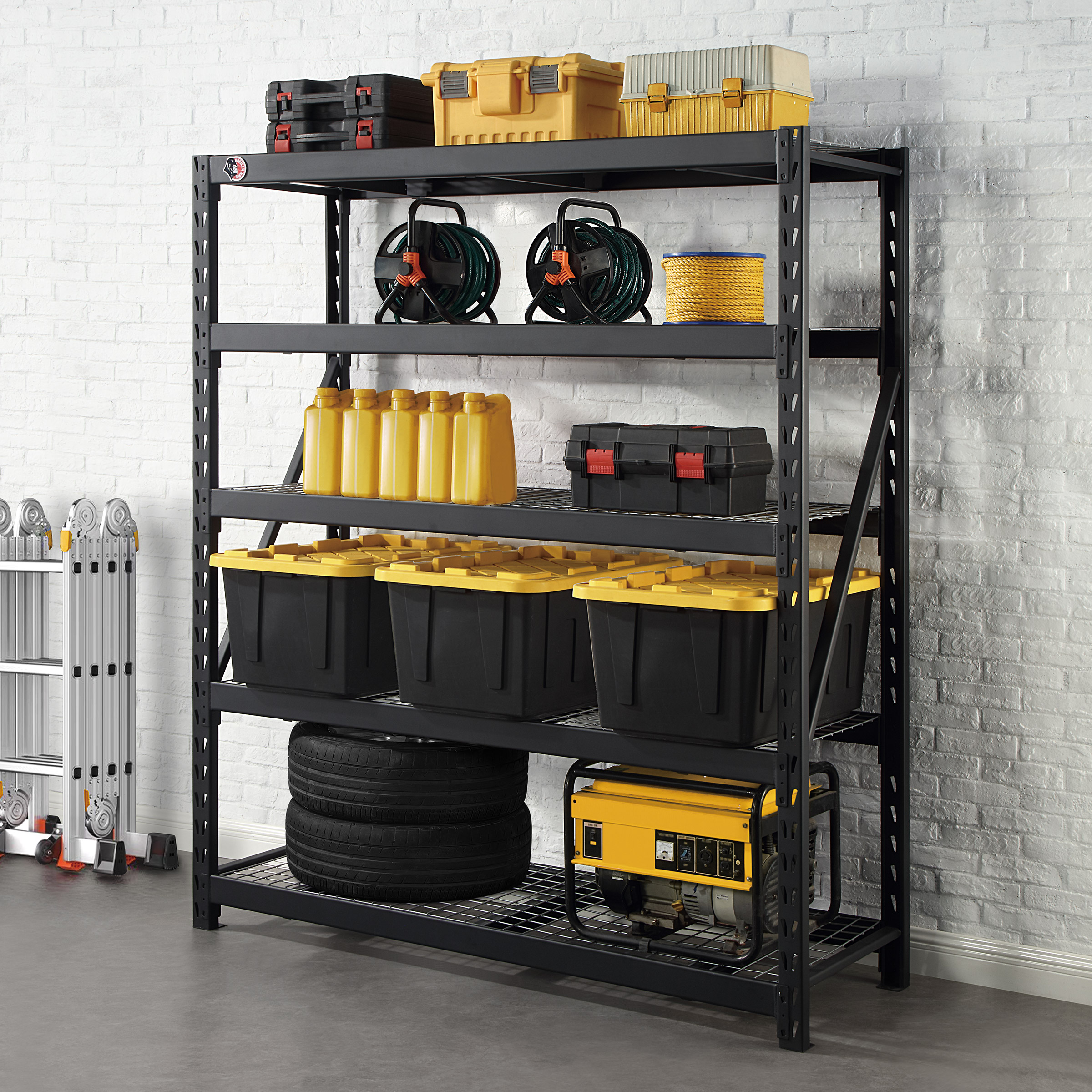 Gorilla Rack 5-tier Industrial Rack, 72' x 24' x 84'