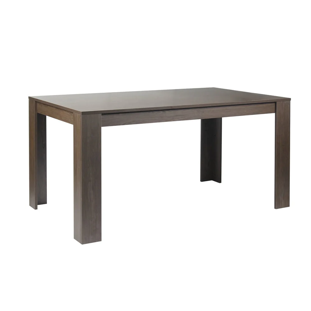 Leejay 59 inch Walnut Rectangular Kitchen Wood Dining Room Table