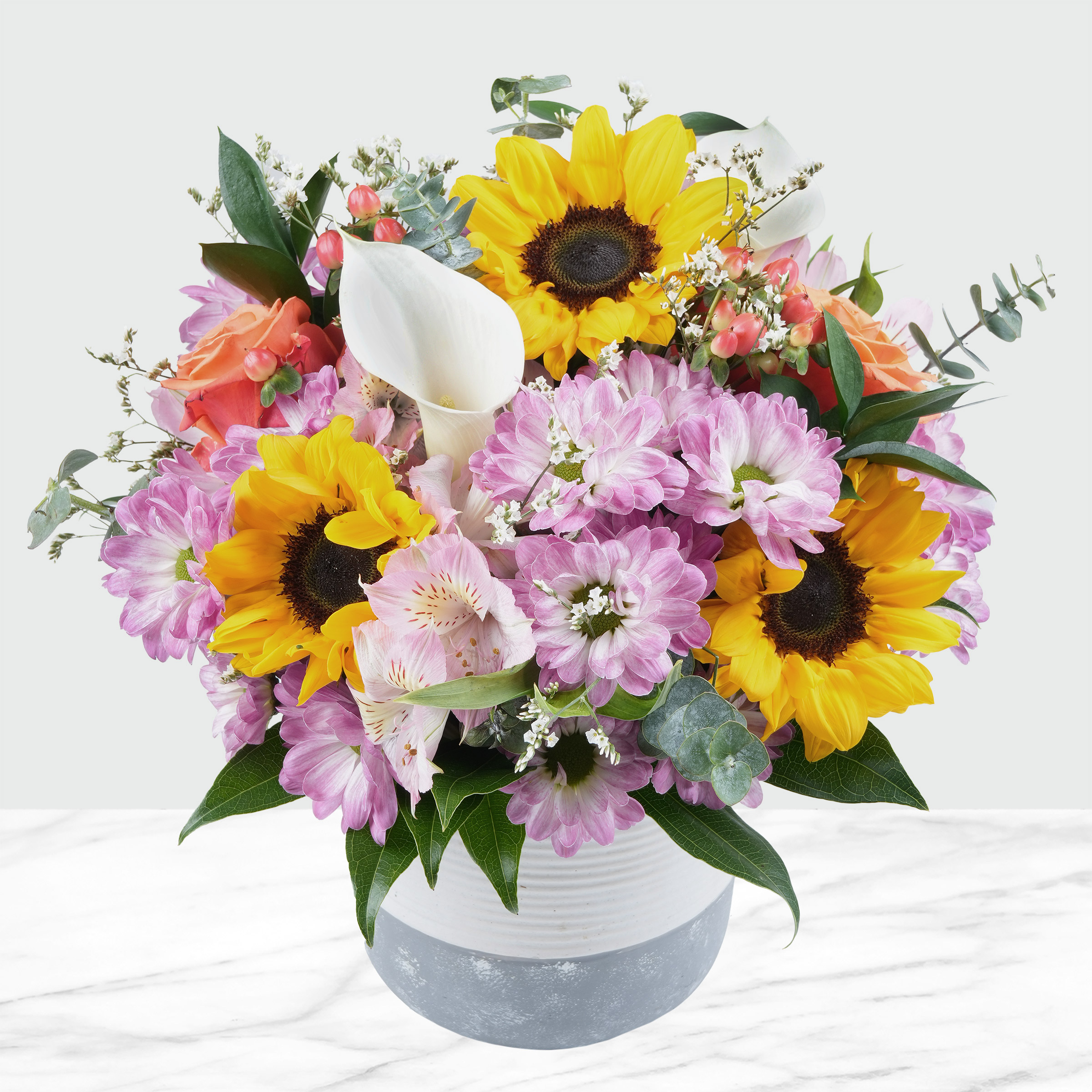 Easter Spring Celebration Fresh Cut Floral Arrangement, 28-stems