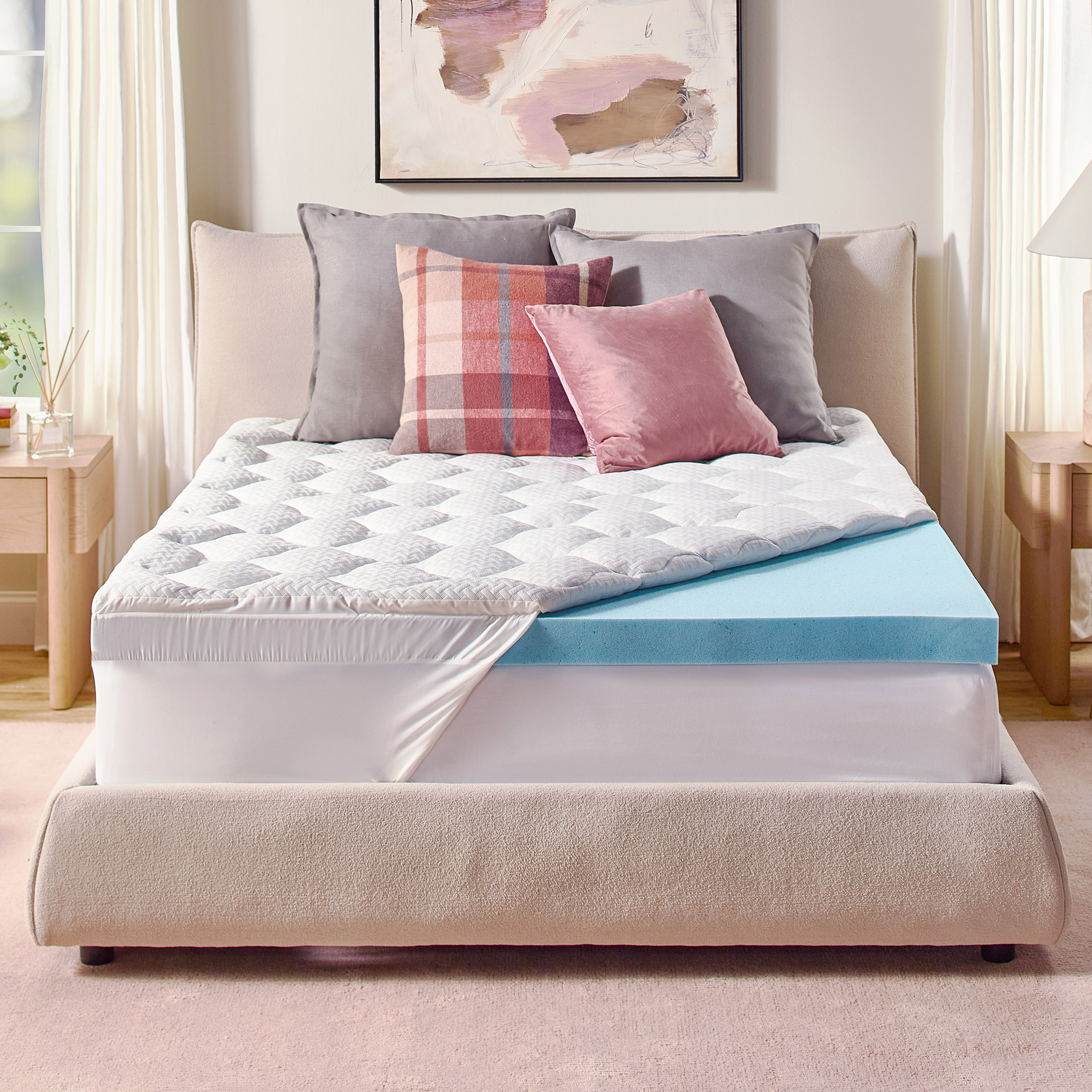 Novaform Pillow Top Gel Memory Foam Mattress Topper