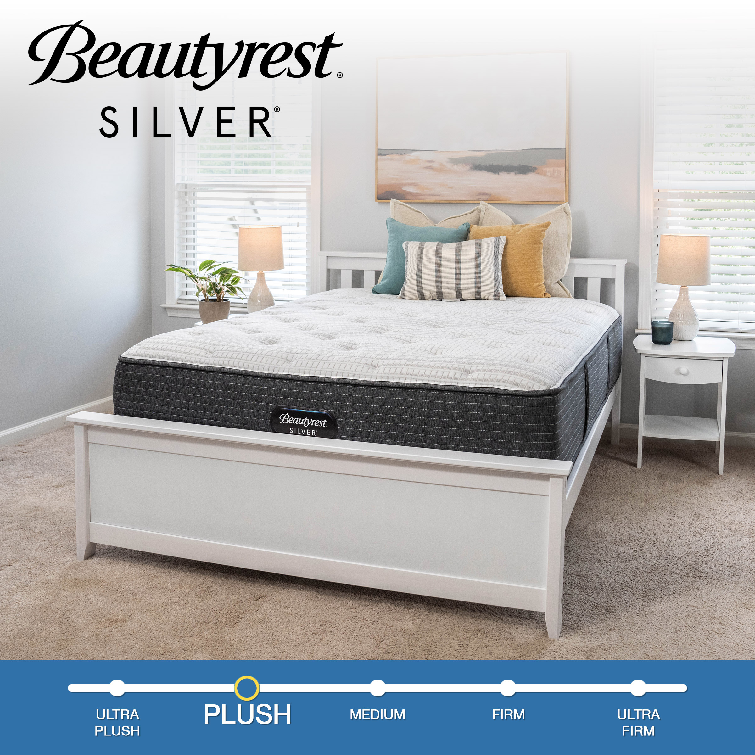 Beautyrest 14.5' Silver Hybrid DualCool Plush Mattress