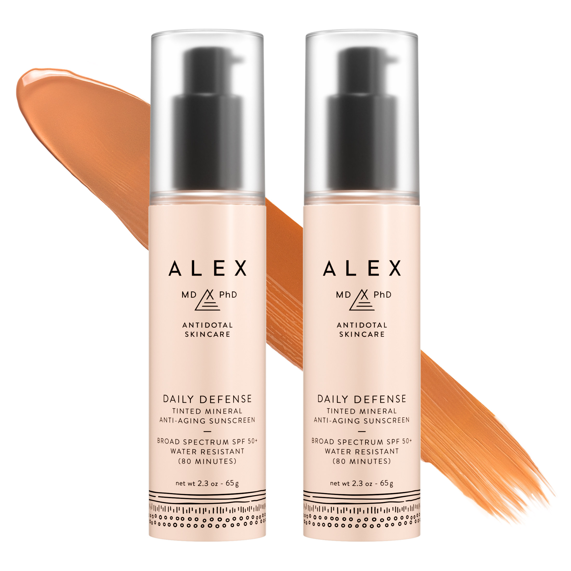 Daily Defense Mineral Anti-aging Sunscreen SPF 50+ 2-pack