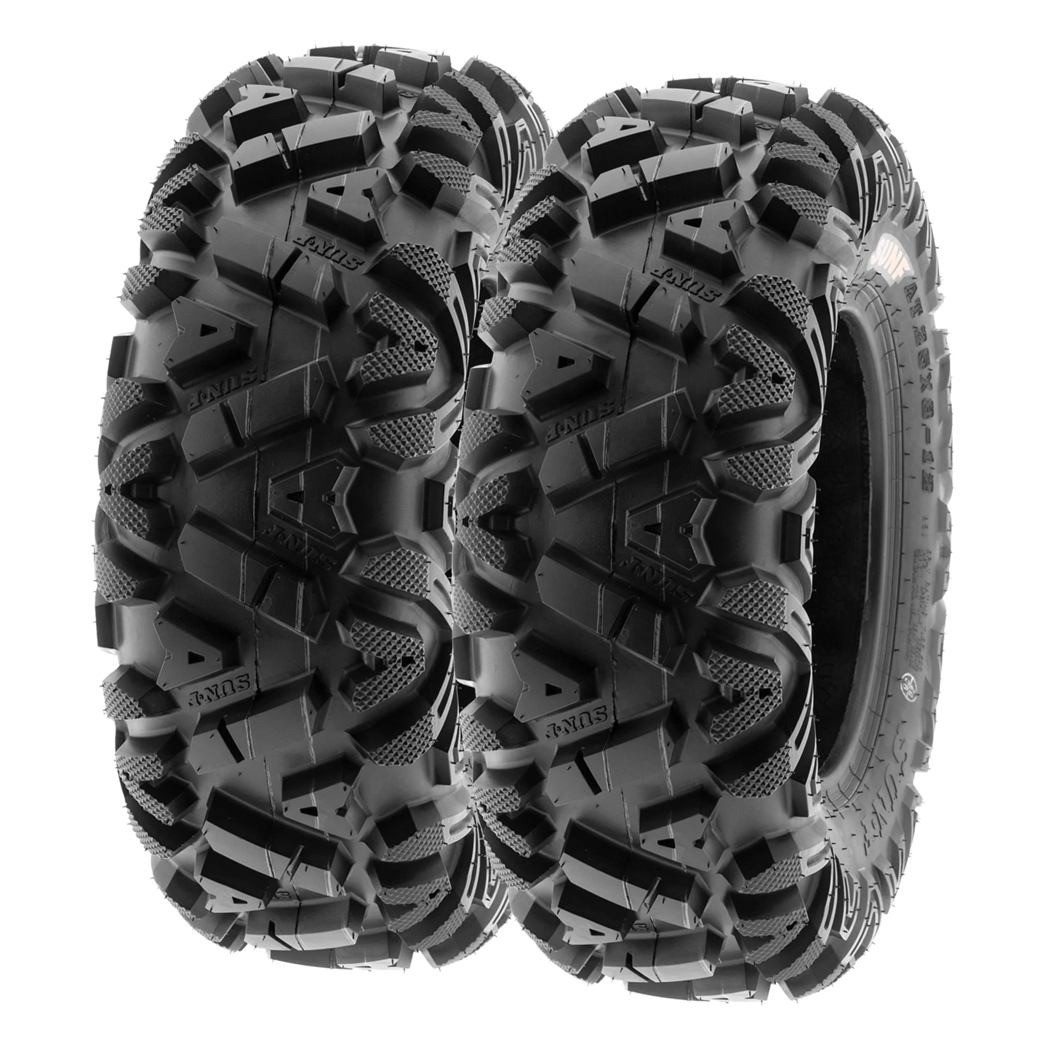 SunF All Terrain ATV UTV Tires 25x8-12 25x8x12 6 PR A033 (Pair of 2)