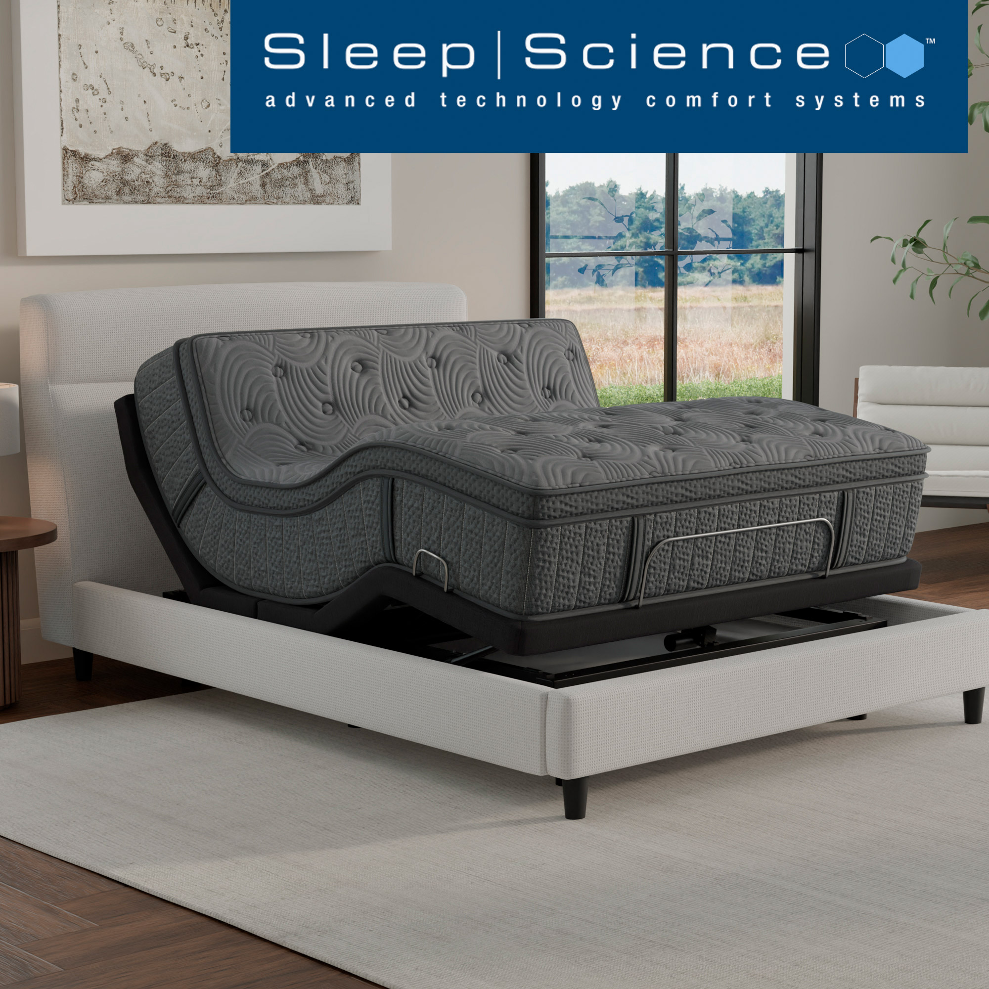 Solara 14' Hybrid Euro Top Mattress with Adjustable Base