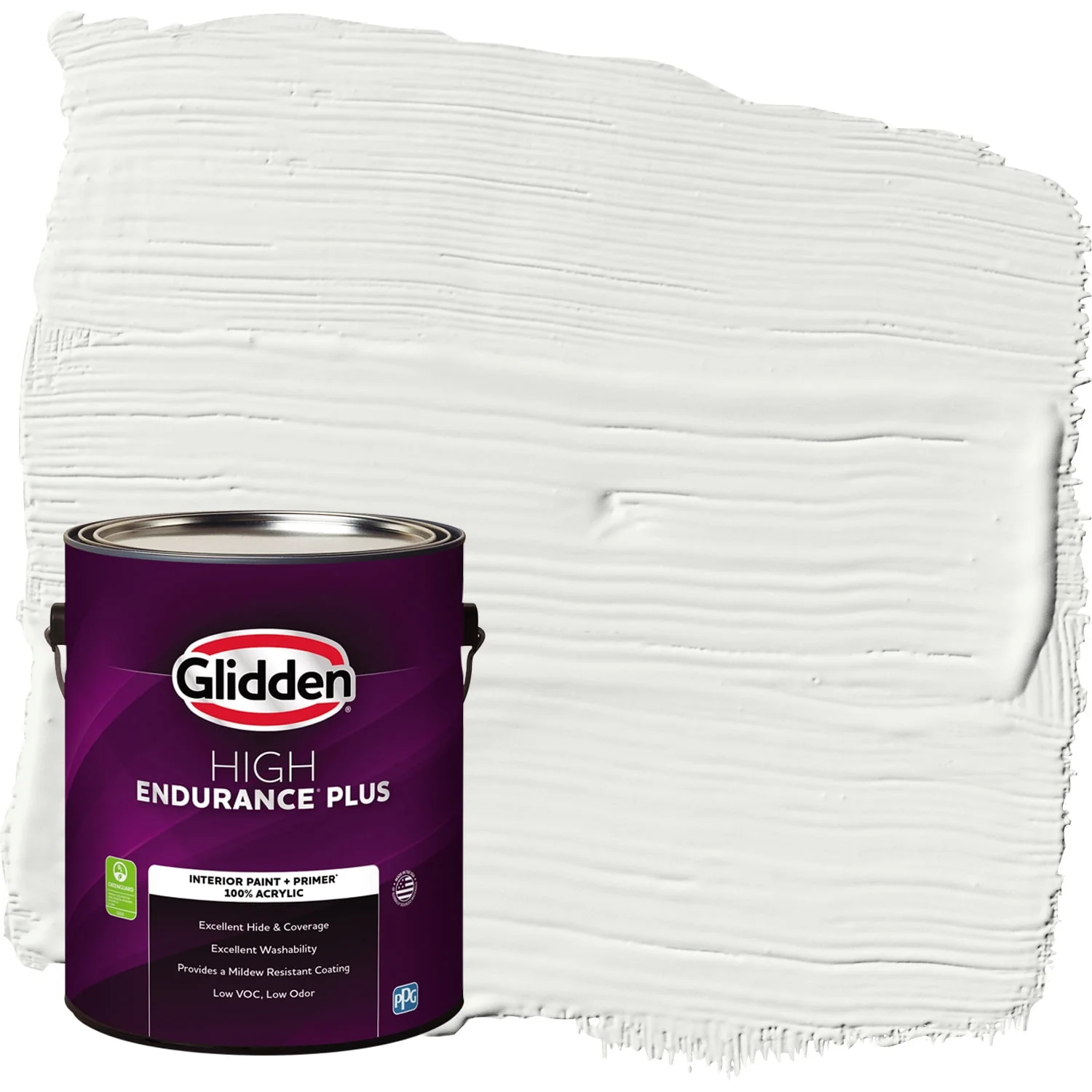 Glidden HEP Grab-N-Go Interior Paint + Primer Eggshell, White, 1 Gallon