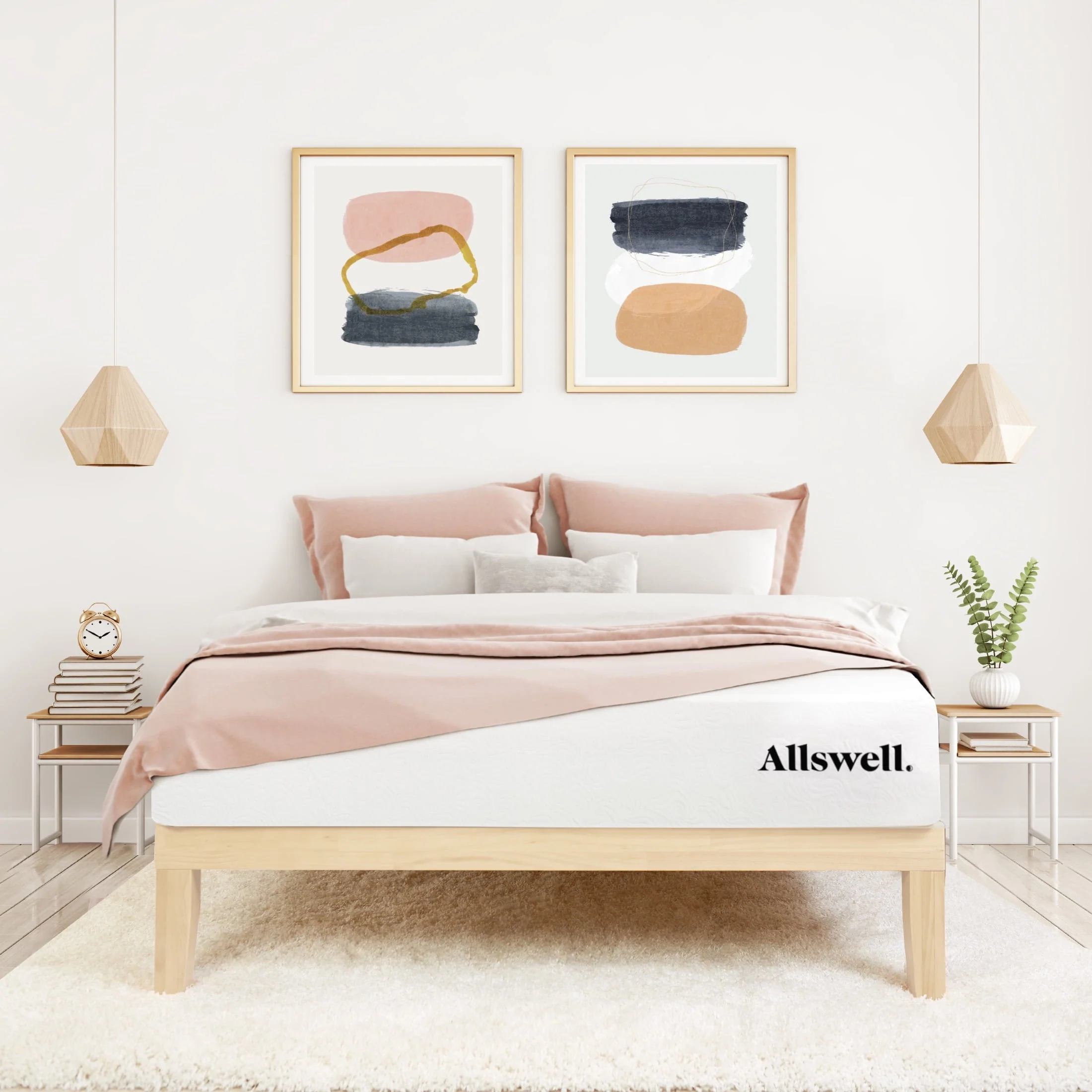 The Allswell X 10” Hybrid of Memory Foam and Coils Mattress With Antimicrobial Treated Cover, Queen