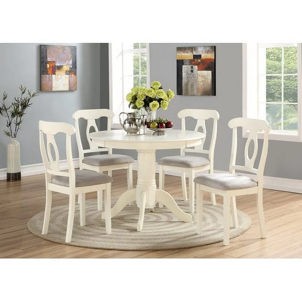 Angel Line 5 - Piece Lindsey Dining Set, White