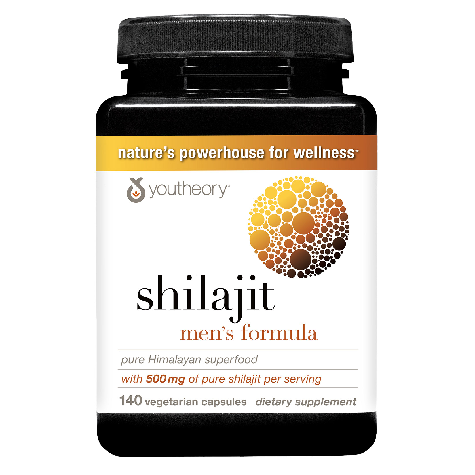 youtheory Shilajit, Men's Formula, 140 Vegetarian Capsules