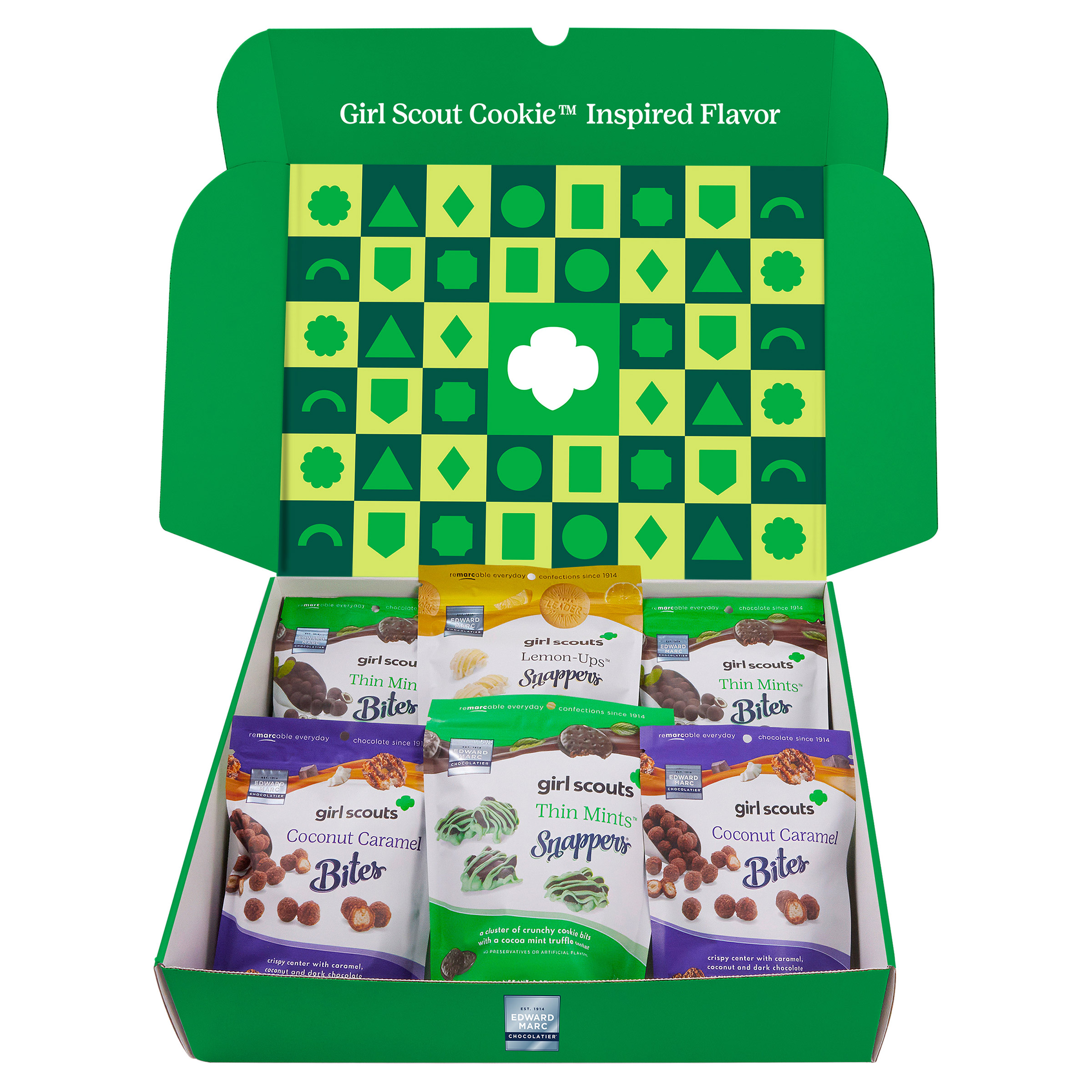 Edward Marc Chocolatier GIRL SCOUTS Themed Gift Box, 35 oz. Total