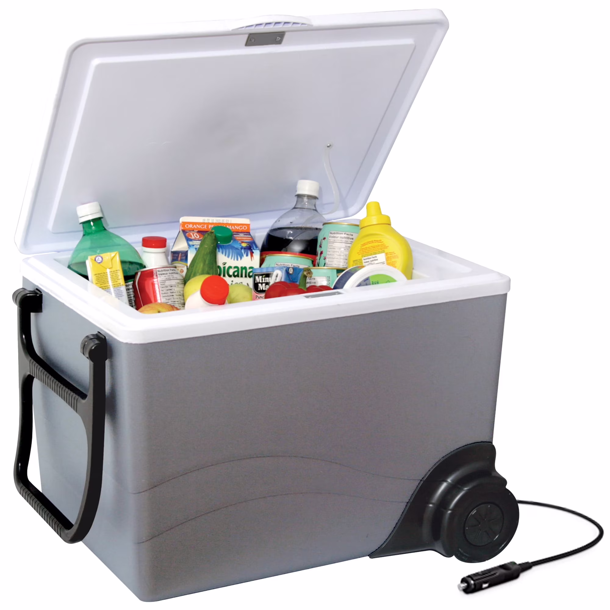 Koolatron 12V Wheeled Electric Cooler/Warmer 34L (36 qt), Gray